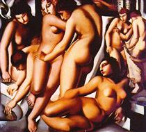 Women Bathing - Tamara de Lempicka