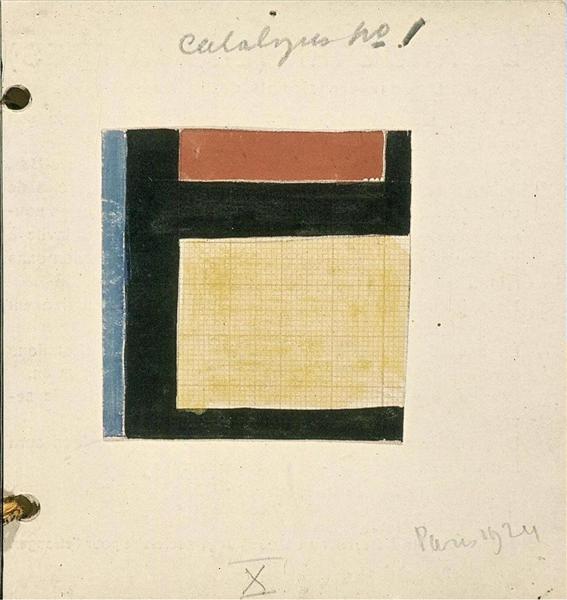 Study for Counter composition X, 1924 - Theo van Doesburg