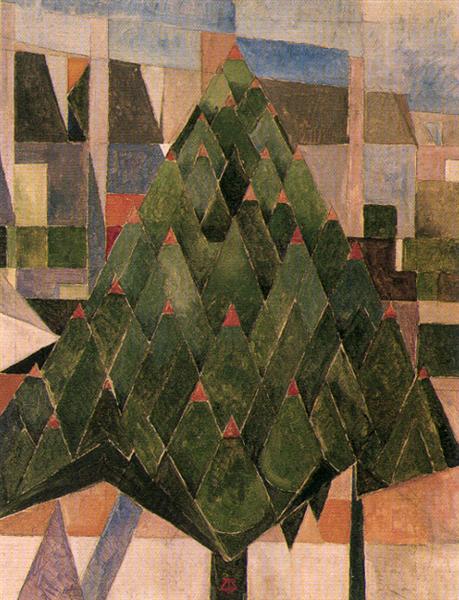 Árvore, 1916 - Theo van Doesburg