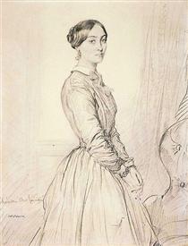 Portrait of Mme Borg de Balsan - Théodore Chassériau