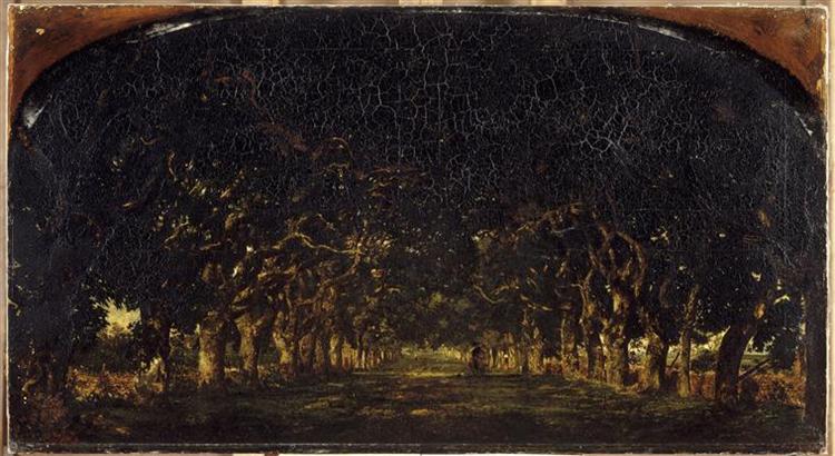 Alley chestnut from the castle Shoes, c.1837 - c.1840 - Theodore Rousseau