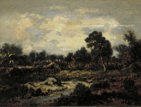 Mountain landscape near Fontainebleau, c.1850 - c.1852 - 泰奧多爾·盧梭