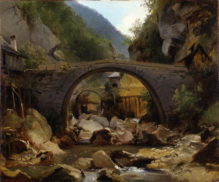 Mountain Stream in the Auvergne, 1830 - 泰奧多爾·盧梭