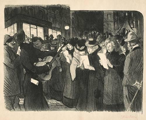 Les Chanteurs des Rues, 1899 - Theophile Steinlen