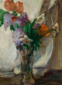 Vase with flowers - Теофрастос Триантафиллидис