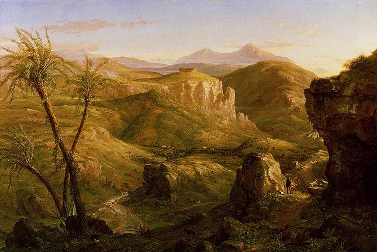 Le Vallon de Calatafimi et le Temple de Ségeste, Sicile, 1844 - Thomas Cole
