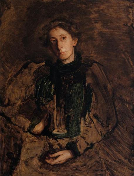 Portrait of Jennie Dean Kershaw, c.1897 - 湯姆·艾金斯