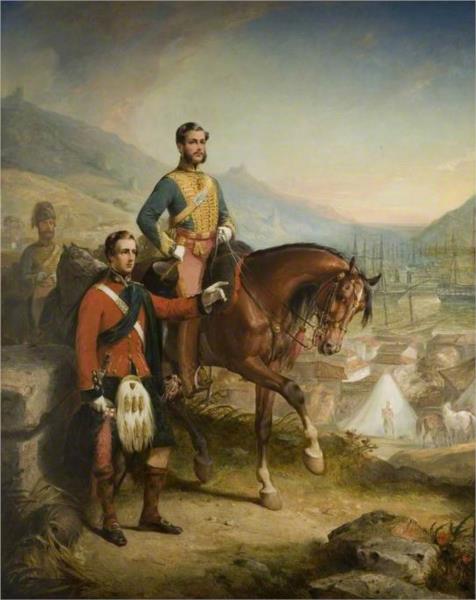 Sir Edward Cockburn and Colonel George Cockburn, 1858 - Томас Джонс Бейкер