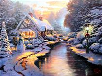 Christmas Evening - Thomas Kinkade