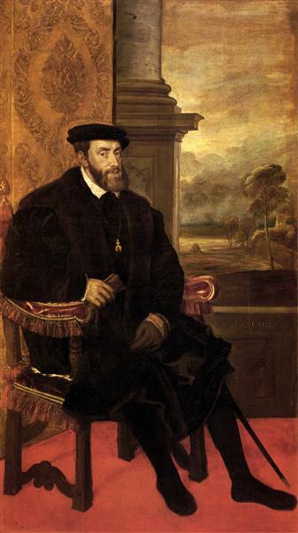 Emperor Charles V Seated, 1548 - Ticiano Vecellio