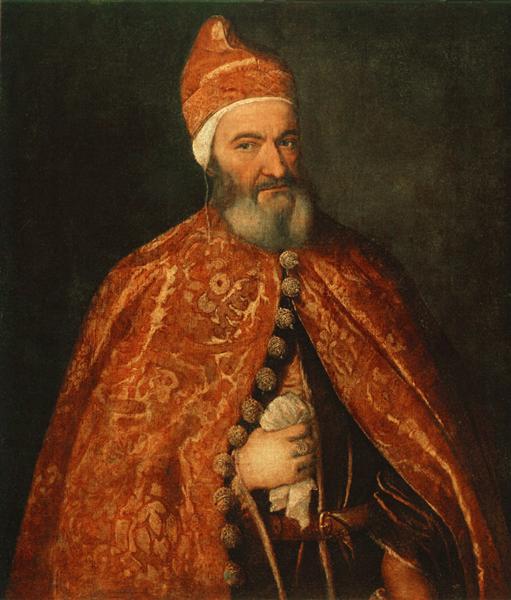 Portrait of Doge Marcantonio Trevisani, 1554 - Тиціан