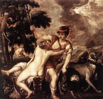 Венера и Адонис - Тициан