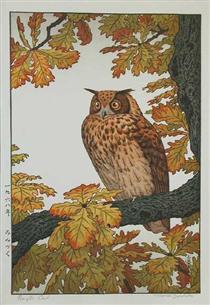Eagle Owl - Toshi Yoshida