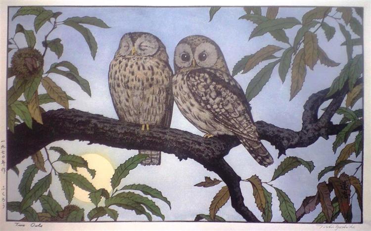Two Owls, 1970 - Toshi Yoshida