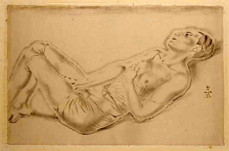 Nude, 1926 - Цугухару Фудзита