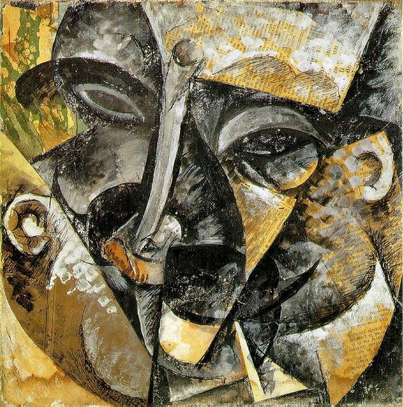 Dynamism of a man's head, 1913 Umberto Boccioni