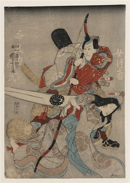 Saitogo Kunitake, Japanese actor, 1810 - 1816 - Utagawa Kuniyoshi