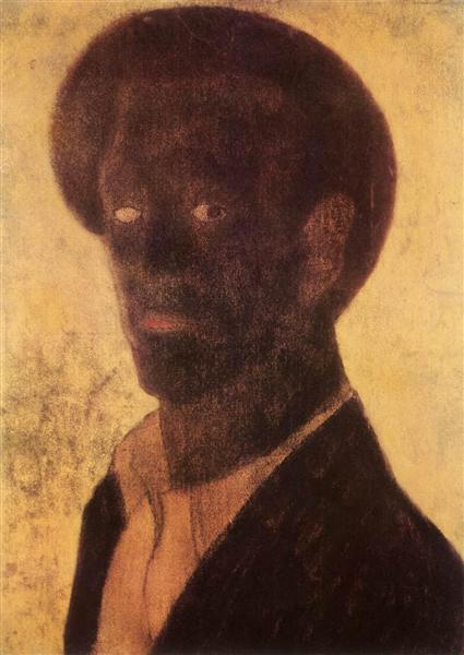 Black Self-Portrait, 1935 - Vajda Lajos