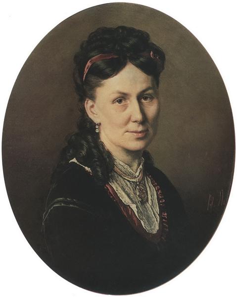 Portrait Avdotya Kuznetsova, 1870 - Wassili Grigorjewitsch Perow