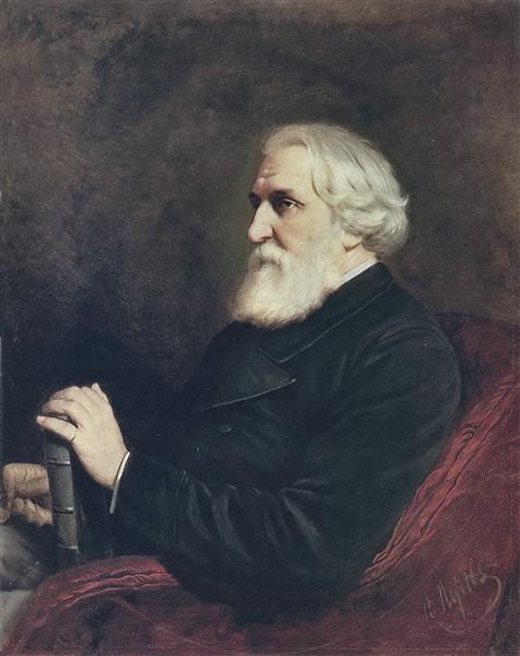 Portrait of the Author Ivan Turgenev, 1872 - Василь Перов
