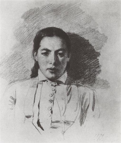Portrait N. V. Yakunchikova, 1879 - Wassili Dmitrijewitsch Polenow