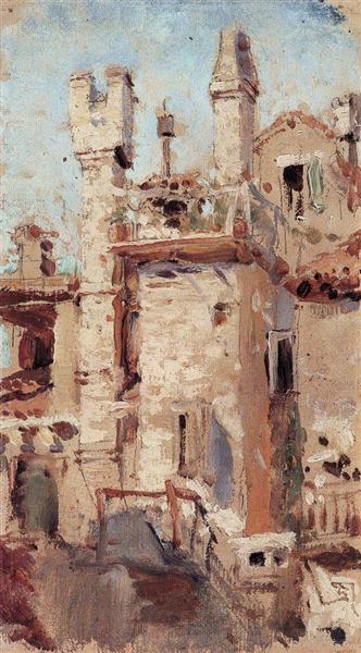 Venice. Pipes., c.1895 - Vasily Polenov