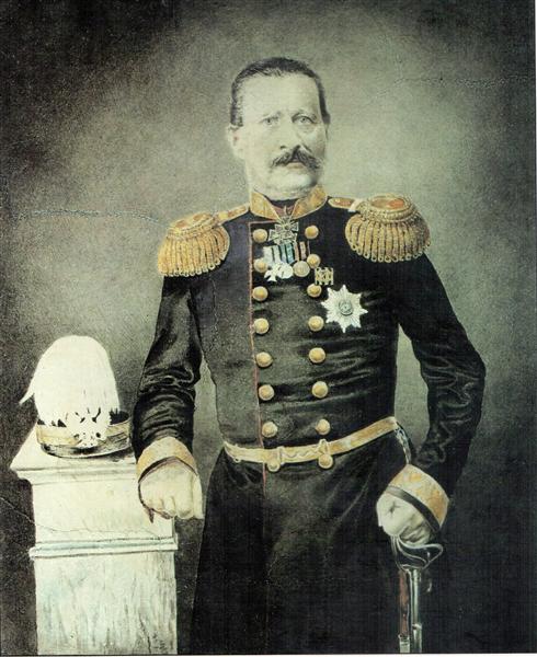 Portrait of governor Zamyatnin, c.1865 - Vasily Surikov