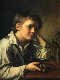 Boy with a Dead Goldfinch - Vasily Tropinin