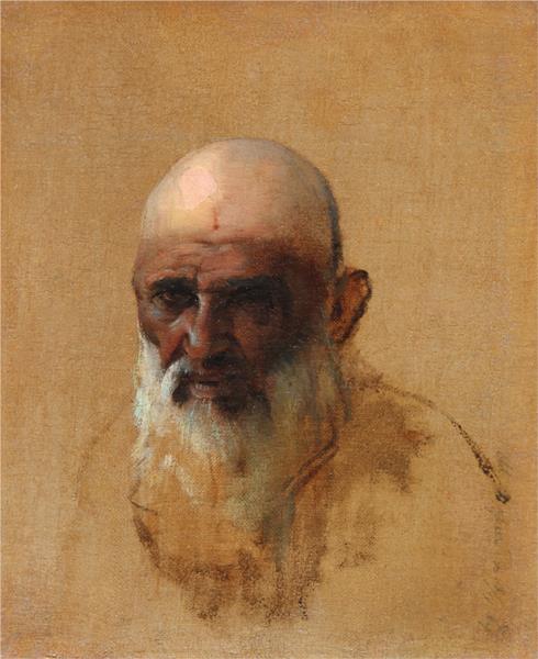 Portrait of a Bearded Man - Vasily Vasilievich Verechagine