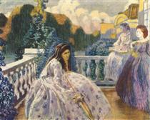 Three Ladies on the Terrace - Victor Borissov-Moussatov