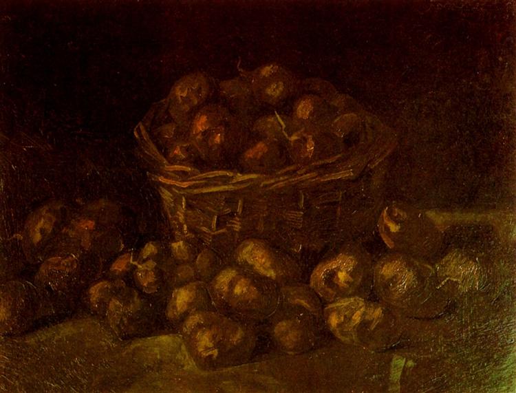 Basket of Potatoes, 1885 - 梵谷