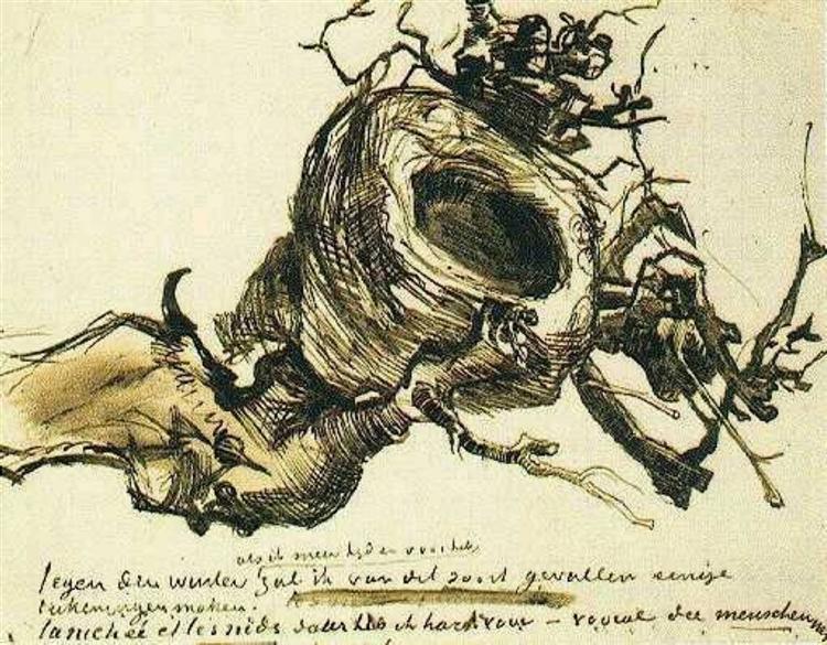Пташине гніздо, 1885 - Вінсент Ван Гог