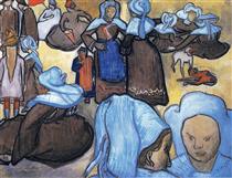 Breton Women - Винсент Ван Гог