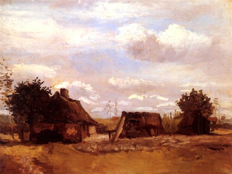 Cottage, 1885 - 梵谷