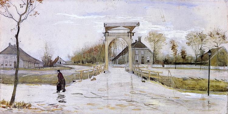 Drawbridge in Nieuw-Amsterdam, 1883 - Vincent van Gogh