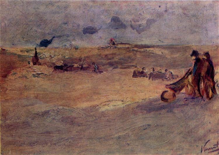 Дюни з людськими фігурами, 1882 - Вінсент Ван Гог