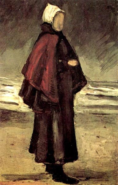Fisherman's Wife on the Beach, 1882 - 梵谷