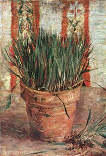 Flowerpot with Chives - Vincent van Gogh