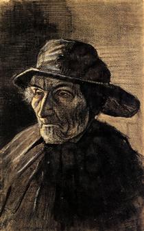Head of a Fisherman with a Sou'wester - Винсент Ван Гог