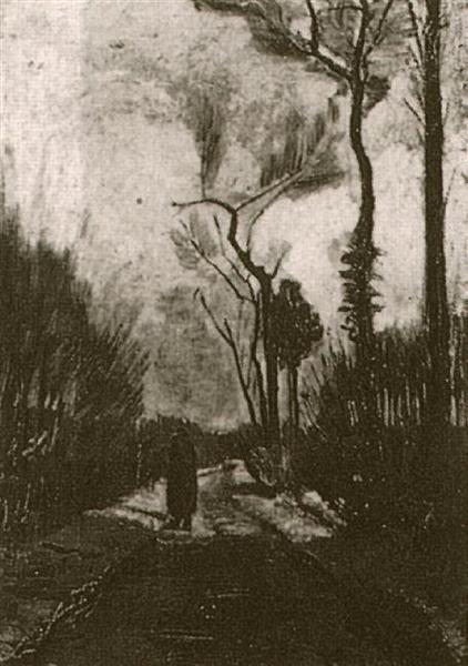 Lane in Autumn, 1884 - 梵谷