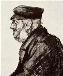 Orphan Man with Cap, Head - Vincent van Gogh