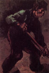Peasant Digging - Винсент Ван Гог