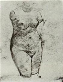Plaster Torso of a Woman - Vincent van Gogh