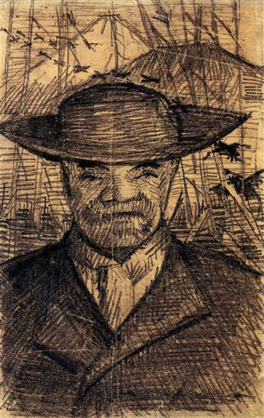 Портрет татуся Тангі, 1887 - Вінсент Ван Гог