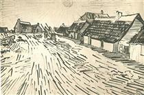 Row of Cottages in Saintes-Maries - Вінсент Ван Гог