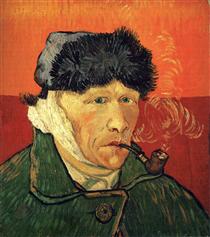 Self-portrait with bandaged ear - Vincent van Gogh