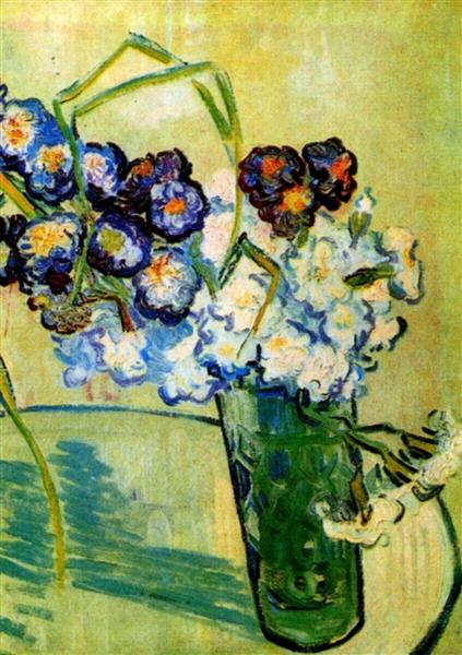 Still Life Glass with Carnations, 1890 - Vincent van Gogh
