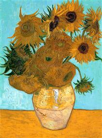 Still Life - Vase with Twelve Sunflowers - Vincent van Gogh