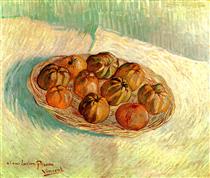 Still Life with Basket of Apples (to Lucien Pissarro) - Вінсент Ван Гог