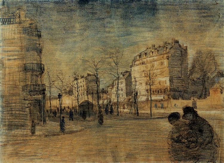 The Boulevard de Clichy, 1887 - Винсент Ван Гог